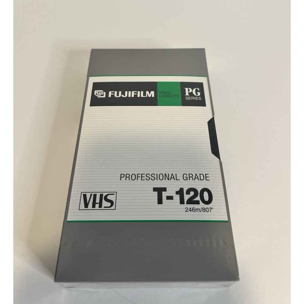 Lot of 4 New VHS Tapes Fujifilm Blank T-120 PG Series Professional Grade Sealed